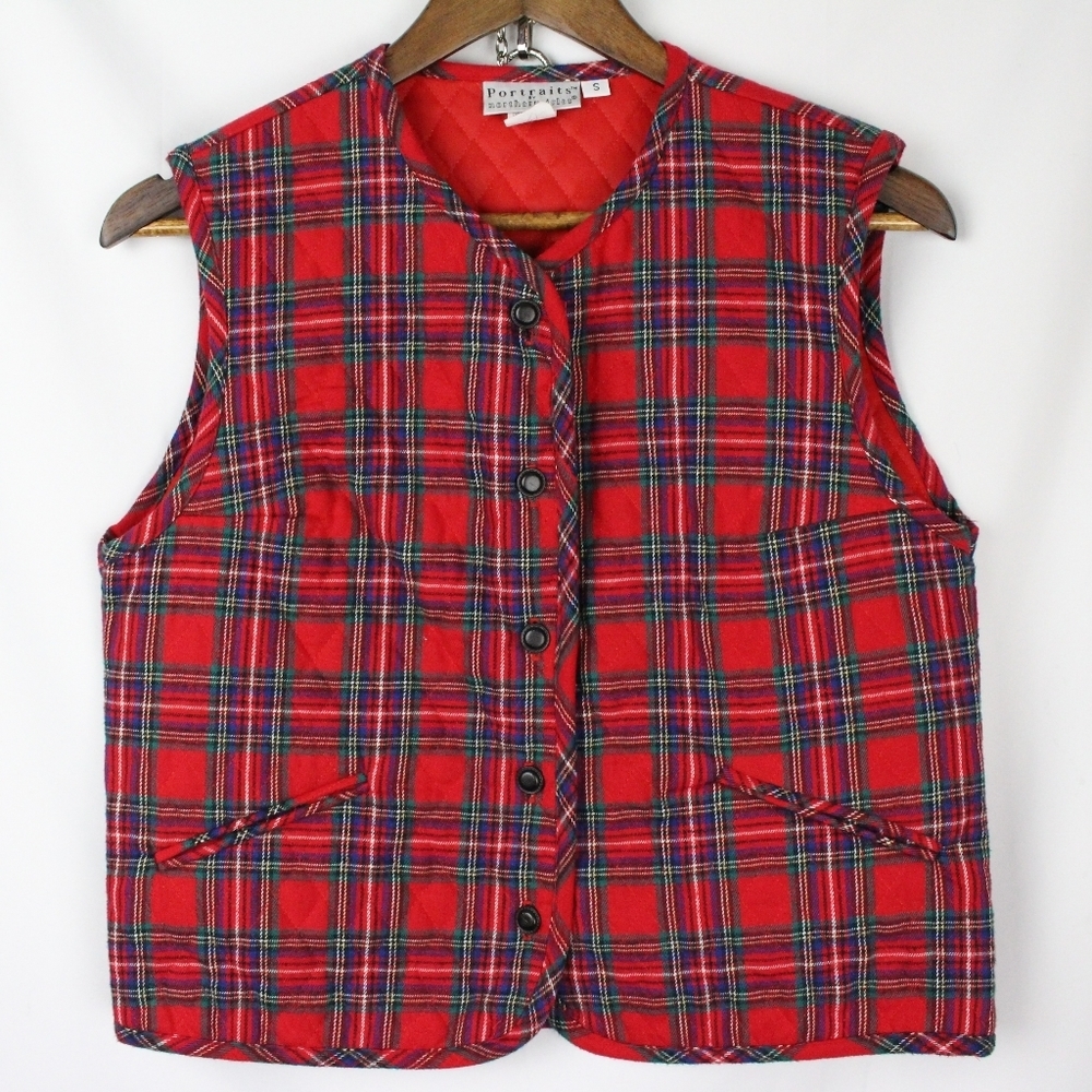 Portraits by Northern Isles Quilted Plaid Vest